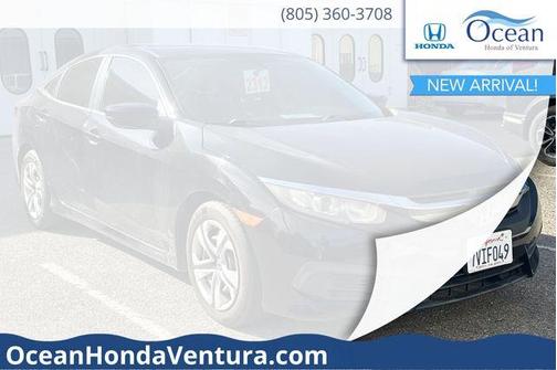 Crystal Black Pearl 2016 Honda Civic LX