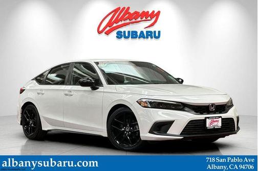 White 2023 Honda Civic Sport