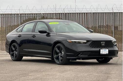Crystal Black Pearl 2026 Honda Accord Hybrid Sport-L