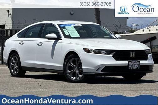 Platinum White Pearl 2024 Honda Accord EX