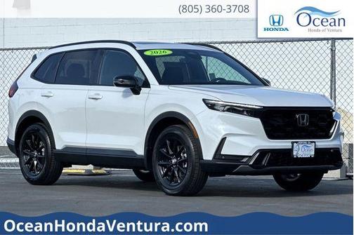 Platinum White Pearl 2026 Honda CR-V Hybrid Sport-L