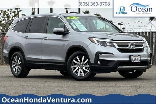 White Diamond Pearl 2019 Honda Pilot EX-L