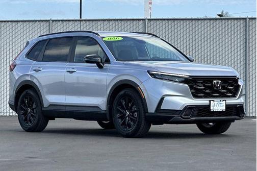 Solar Silver Metallic 2026 Honda CR-V Hybrid Sport