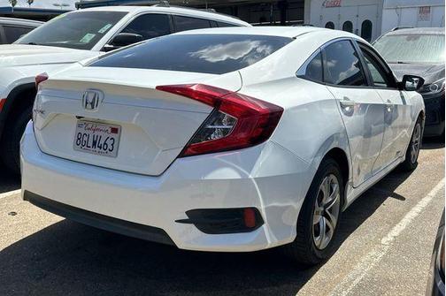 White 2016 Honda Civic LX