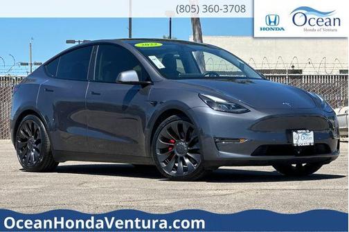 Gray 2022 Tesla Model Y Performance