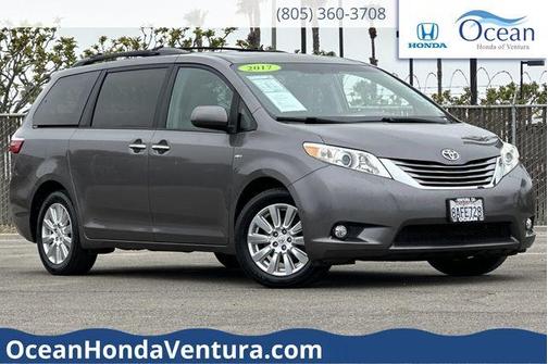 Predawn Gray Mica 2017 Toyota Sienna XLE
