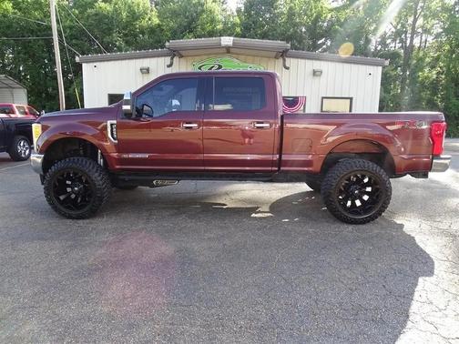 Maroon 2017 Ford F-250 Lariat