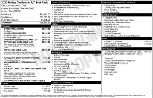 2022 Dodge Challenger R/T Scat Pack