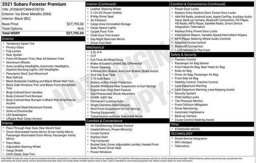 2021 Subaru Forester Premium