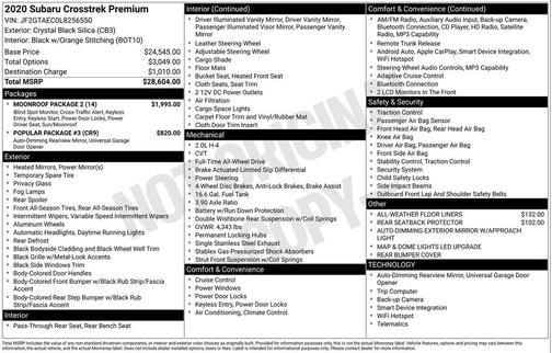 2020 Subaru Crosstrek Premium