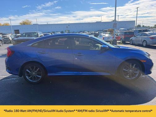 Aegean Blue Metallic 2020 Honda Civic EX-L