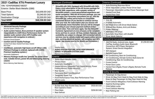 2021 Cadillac XT6 Premium Luxury AWD