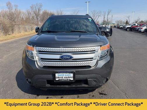 White Platinum Metallic Tri-Coat 2015 Ford Explorer XLT