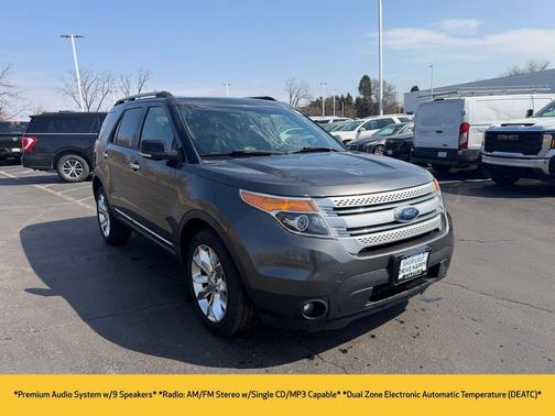 White Platinum Metallic Tri-Coat 2015 Ford Explorer XLT