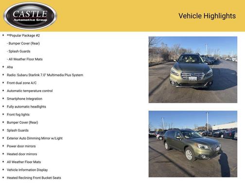 2016 Subaru Outback 2.5i Premium