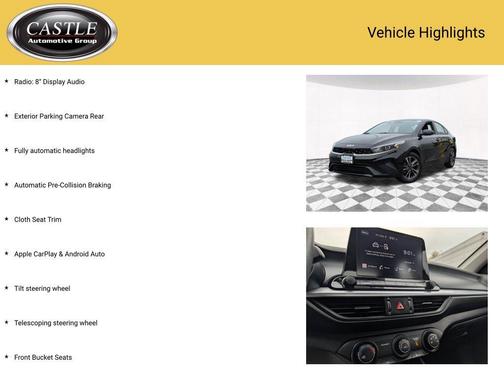 Aurora Black 2024 Kia Forte LXS