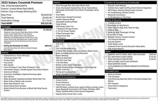 2022 Subaru Crosstrek Premium