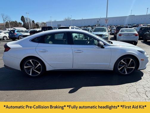 Quartz White 2021 Hyundai SONATA SEL Plus