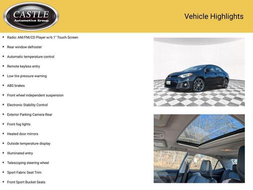 Black Sand Pearl 2016 Toyota Corolla S Plus