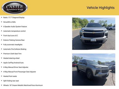 Sterling Gray Metallic 2024 Chevrolet Traverse LS
