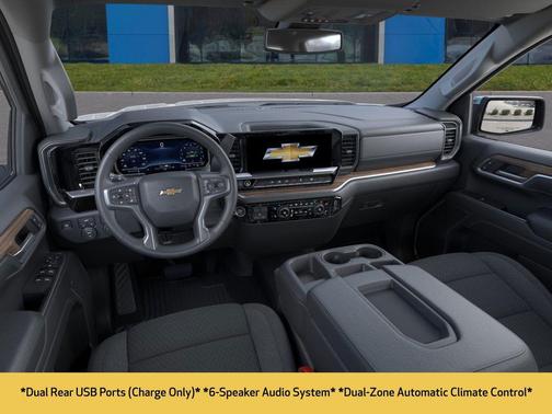 Summit White 2025 Chevrolet Silverado 1500 LT