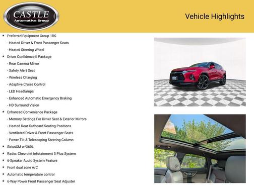 Cherry Red Tintcoat 2022 Chevrolet Blazer RS