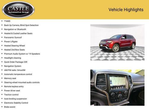 2016 Jeep Grand Cherokee Summit