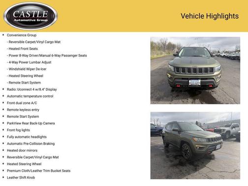 Olive Green Pearlcoat 2021 Jeep Compass Trailhawk
