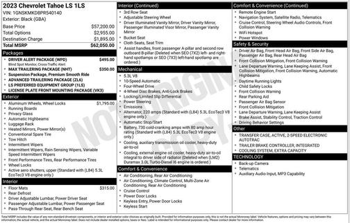 2023 Chevrolet Tahoe LS