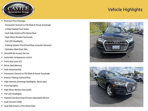 Black Metallic 2018 Audi Q5 2.0T Tech Premium
