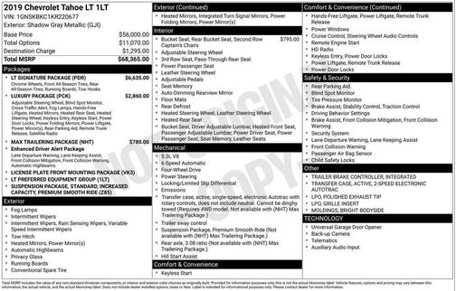 2019 Chevrolet Tahoe LT