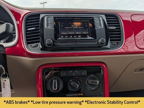 Tornado Red/Beige Roof 2019 Volkswagen Beetle 2.0T S