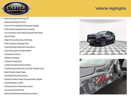 Dark Ash Metallic 2022 Chevrolet Tahoe 4WD Z71