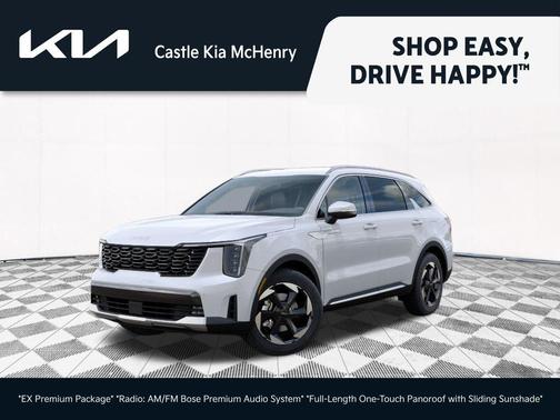 Snow White Pearl 2026 Kia Sorento Hybrid EX