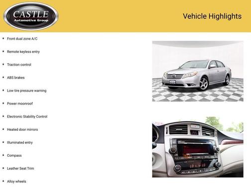 2011 Toyota Avalon Base