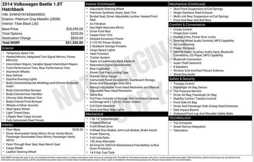 2014 Volkswagen Beetle 1.8T