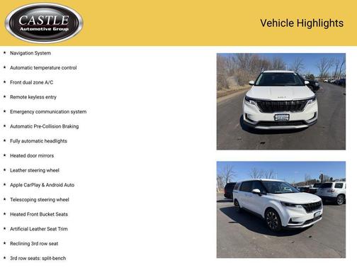 Snow White Pearl 2023 Kia Carnival EX