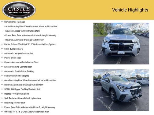 Ice Silver Metallic 2024 Subaru Ascent Premium 7-Passenger