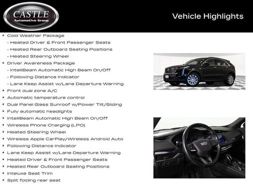 Stellar Black Metallic 2023 Cadillac XT4 Luxury