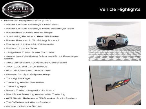 Argent Silver Metallic 2025 Cadillac Escalade V-Series