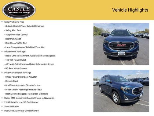 Blue Emerald Metallic 2021 GMC Terrain SLE