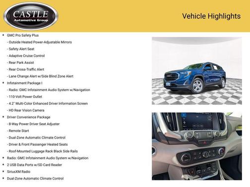 Blue Emerald Metallic 2021 GMC Terrain SLE
