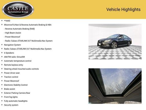 2019 Subaru Legacy Sport