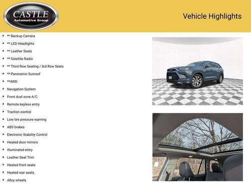 Storm Cloud 2025 Toyota Grand Highlander Limited