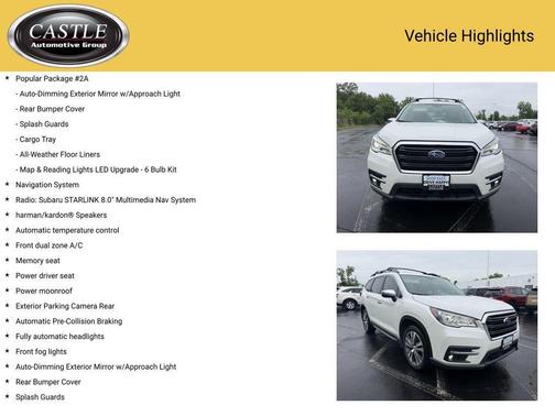 Crystal White Pearl 2022 Subaru Ascent Touring 7-Passenger