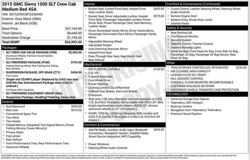 2015 GMC Sierra 1500 SLT