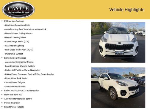 Snow White Pearl 2017 Kia Sportage EX