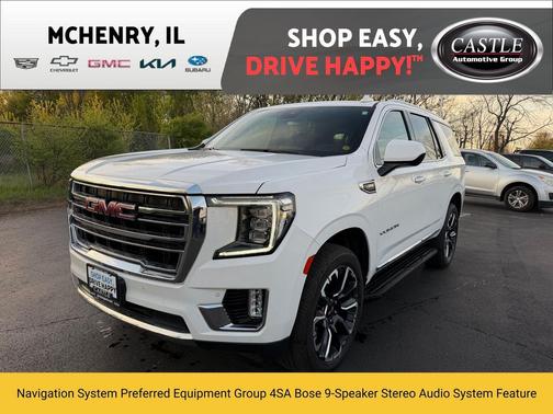Summit White 2023 GMC Yukon SLT