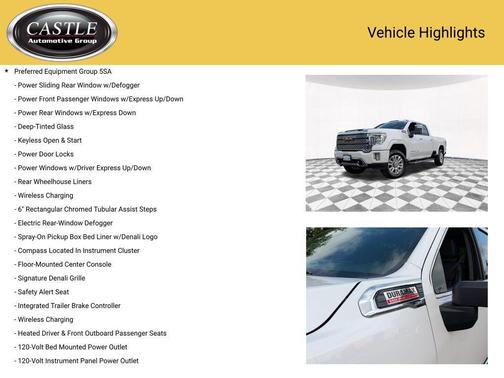 White Frost Tricoat 2022 GMC Sierra 2500 Denali