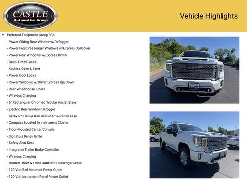 White Frost Tricoat 2022 GMC Sierra 2500 Denali